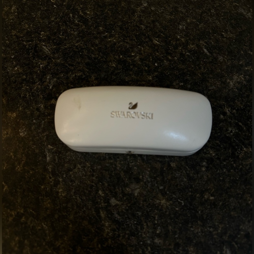 Swarovski White Hard Eyeglass Case